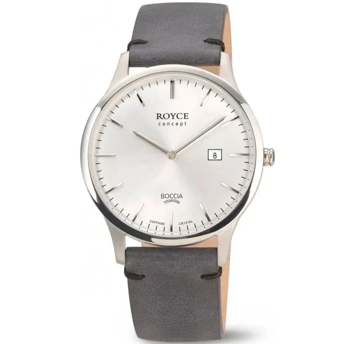 Boccia Titanium 3641-01 Herren Armbanduhr Grau • Saphirglas • Titan-Gehäuse