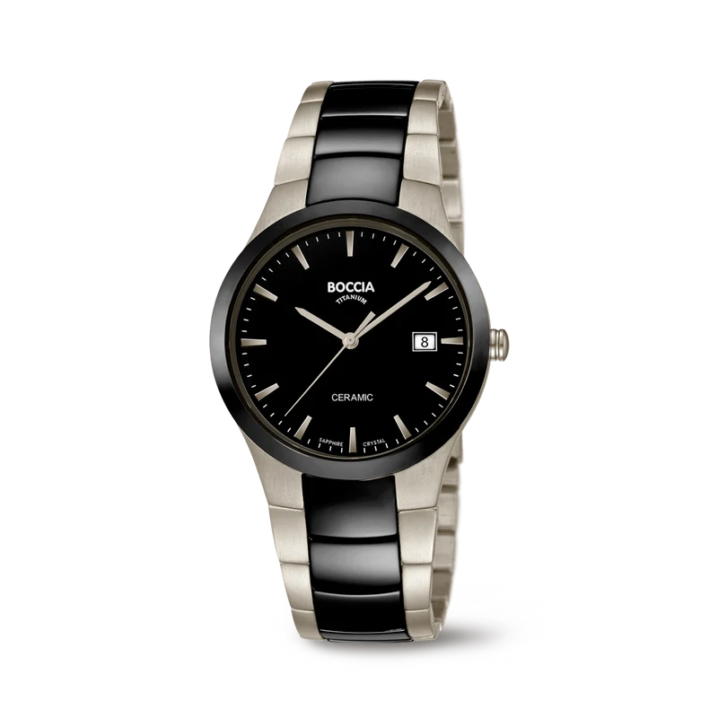Boccia 3639-01 Herren Armbanduhr • Saphirglas • Keramik & Titan