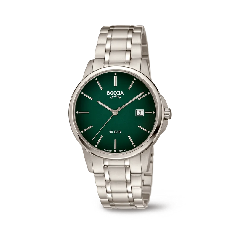 Boccia Titanium 3633-02 Herrenuhr • Saphirglas • Dégradé-Zifferblatt
