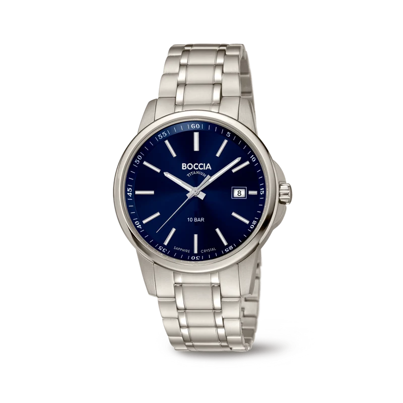 Boccia Titanium 3633-02 Herrenuhr • Saphirglas • Dégradé-Zifferblatt