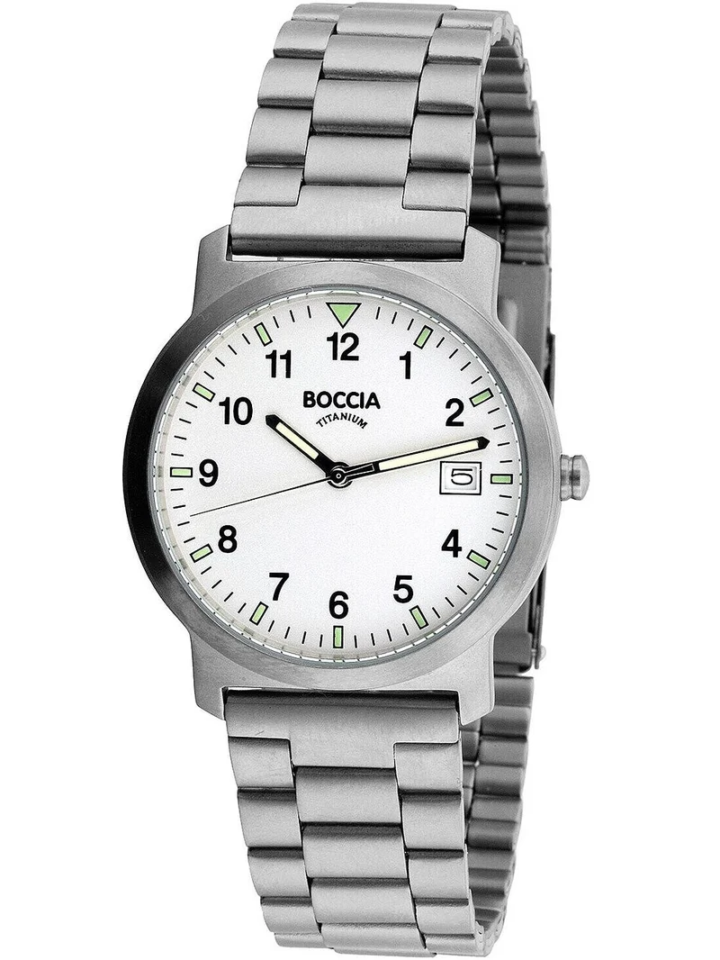 Boccia Titanium 3630-02 Herren Armbanduhr • Mineralglas • SuperLuminova