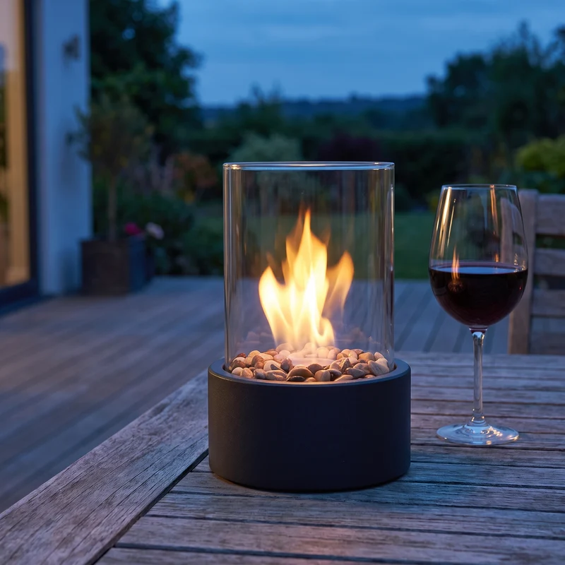 Tafellamp Terras Oplaadbaar 27x16 cm Draadloos Aluminium Weerbestendig | Sansoti