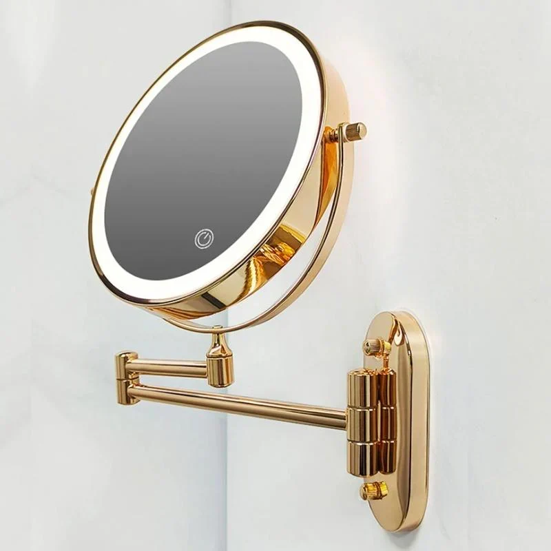 Verlichte LED Make-up Spiegel voor Badkamer & Make-up | Vergrotend & Oplaadbaar | Sansoti