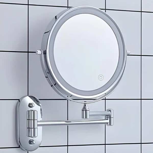 Verlichte LED Make-up Spiegel voor Badkamer & Make-up | Vergrotend & Oplaadbaar | Sansoti