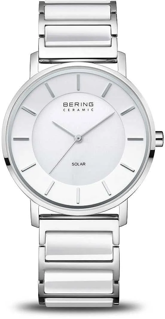 Bering Solar 19535-754 Damenuhr • Kratzfestes Saphirglas • High-Tech Keramik