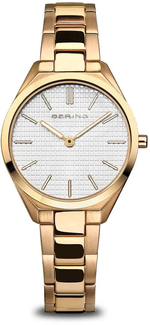 Bering Ultra Slim 17231-734 Damenuhr • Saphirglas • Gold