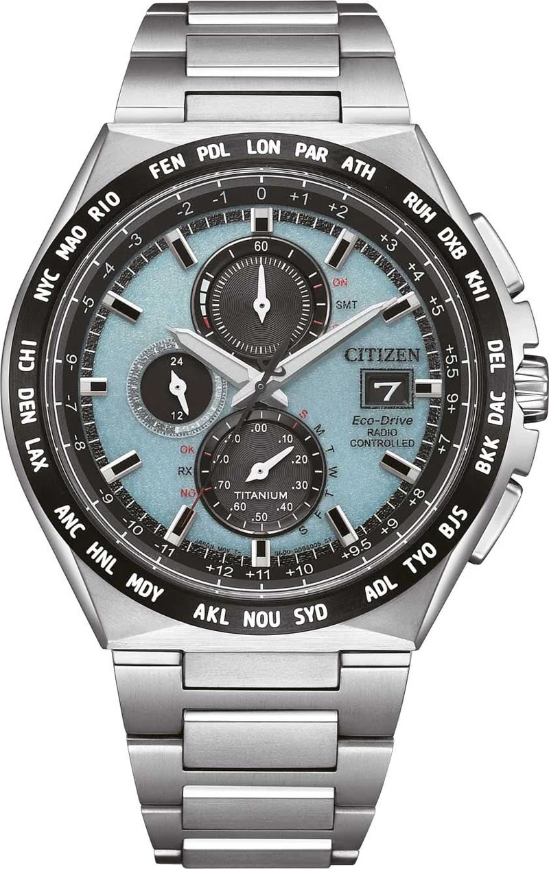 Citizen Super Titanium AT8238-84M Herrenuhr • Eco-Drive Solar • Funkgesteuert