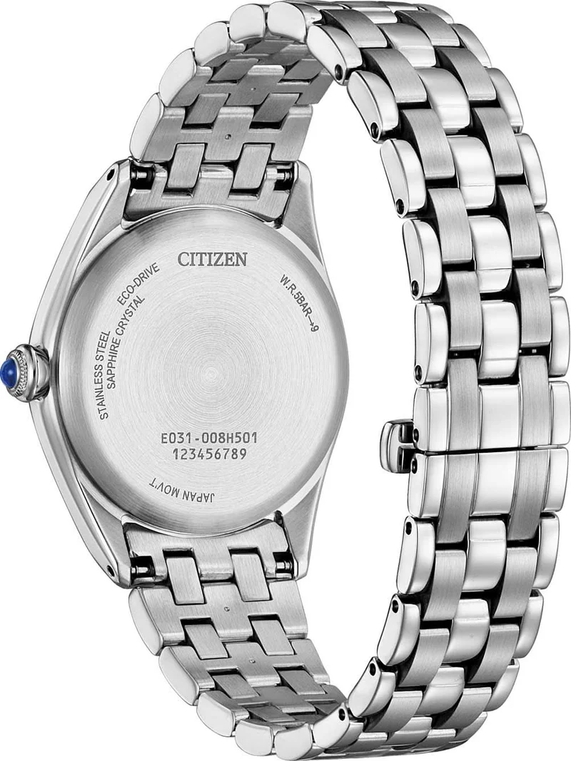 Citizen L Classic EM1140-80D Damenuhr • Eco-Drive Antrieb • Edles Perlmutt-Zifferblatt