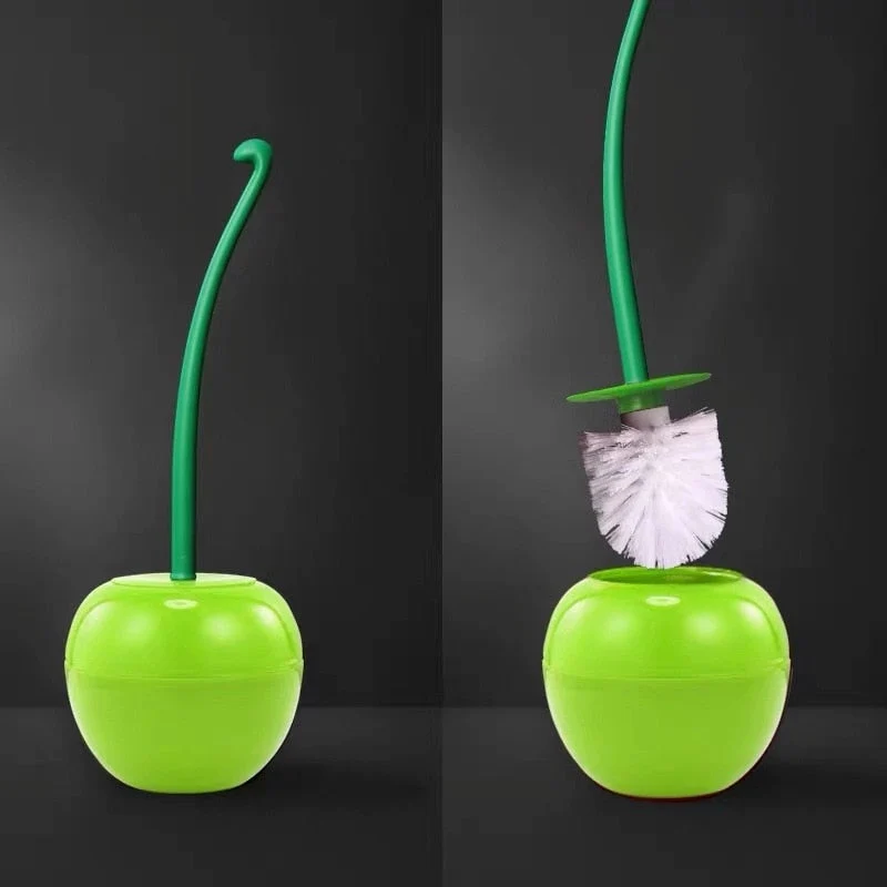 Design Toiletborstel met Houder in Kersenvorm – Moderne Badkameraccessoire | Sansoti