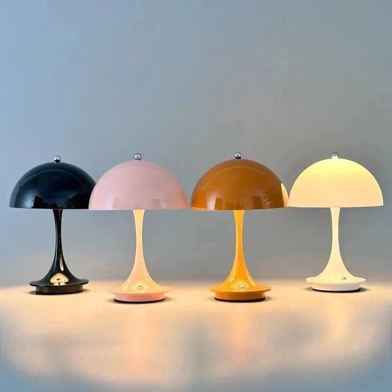 Draadloze tafellamp met LED-verlichting, oplaadbaar en Scandinavisch design | Sansoti