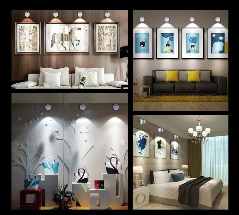 Draadloze LED spot met afstandsbediening en dimfunctie | Sansoti