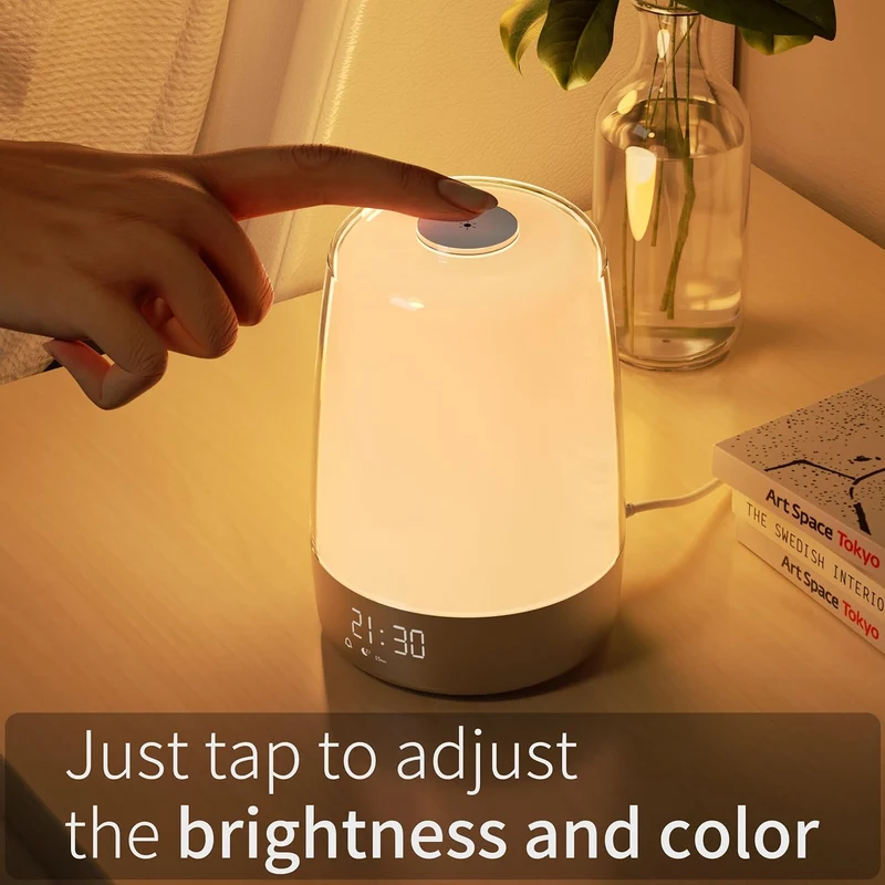 Aurora Wake-Up Light – Lichtwekker met Zonsopgang, Natuurlijke Geluiden & USB-C | Sansoti