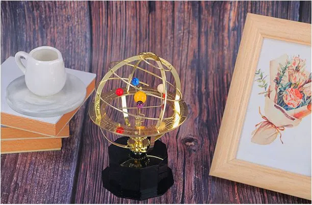 Orrery Zonnesysteem Decoratie – Tijdloos Kosmisch Object voor Rust en Reflectie | Sansoti