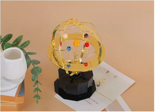 Orrery Zonnesysteem Decoratie – Tijdloos Kosmisch Object voor Rust en Reflectie | Sansoti