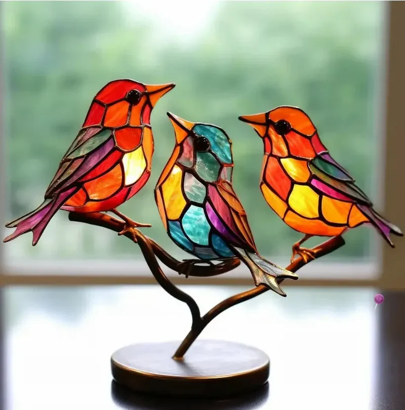 Vogel Raamdecoratie – Lichtvangend Ornament voor een Rustige Sfeer | Sansoti