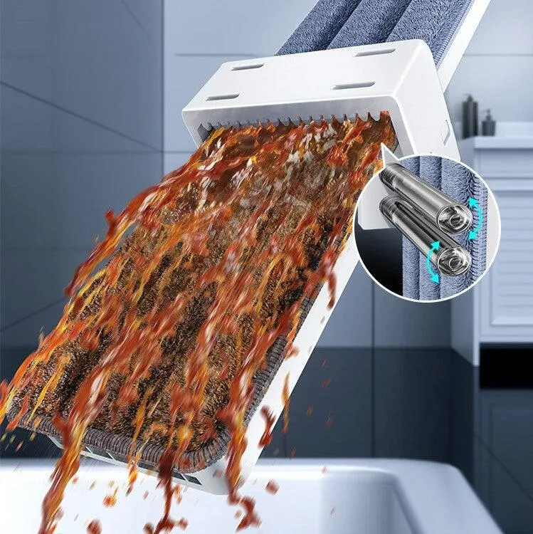 360° Flat Mop met Microvezel & Verstelbare Steel – Streeploos Schoonmaken | Sansoti