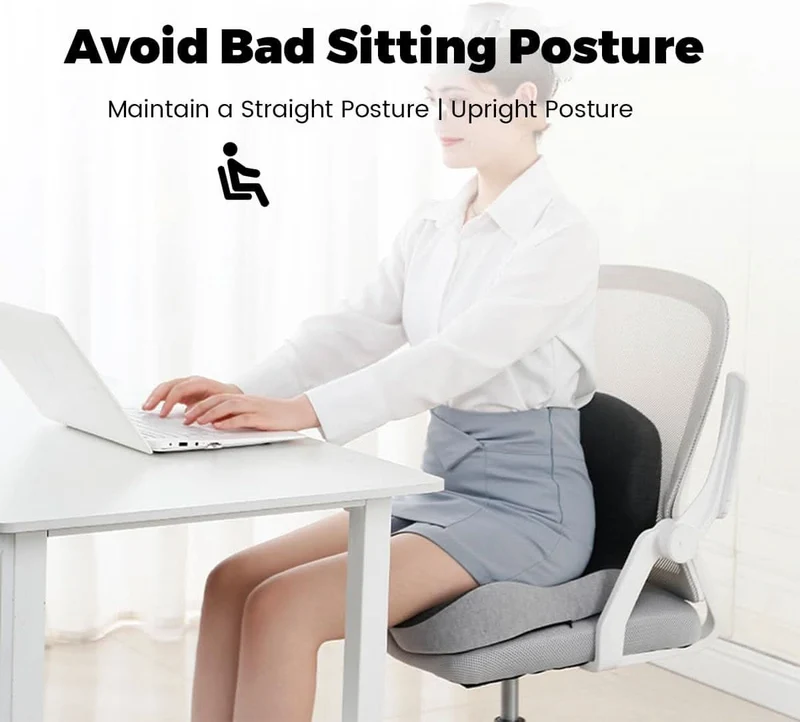 Ergonomic Memory Foam Seat Cushion for Back & Posture Support | Sansoti Ergo