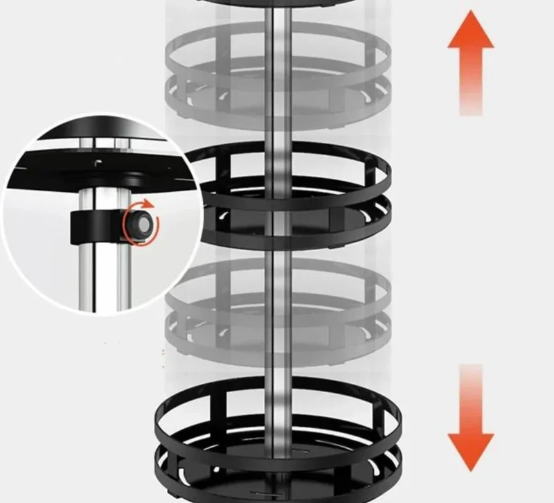 Draai-Organizer 360° – Roterende Kast- en Keuken Organizer voor Badkamer & Voorraadkast | Sansoti
