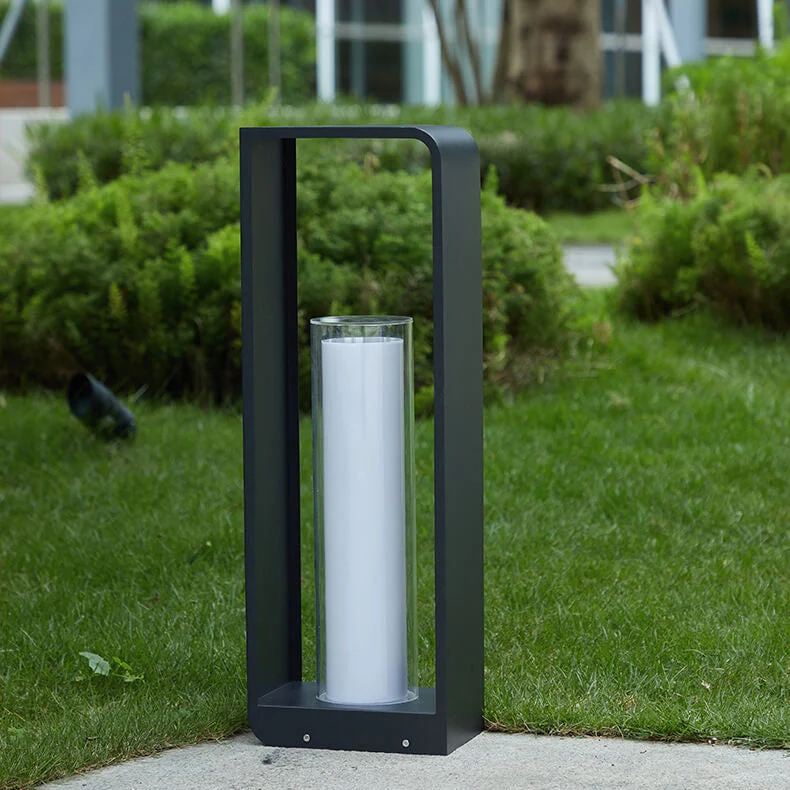 Led tuinlamp voor buiten – vierkante moderne buitenlamp met warm licht | Sansoti