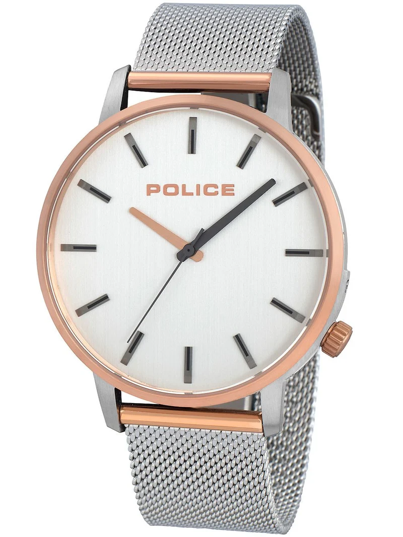 Police Marmol PL15923JSTR.04MM Herrenuhr Silber • Quarzwerk • Mineralglas
