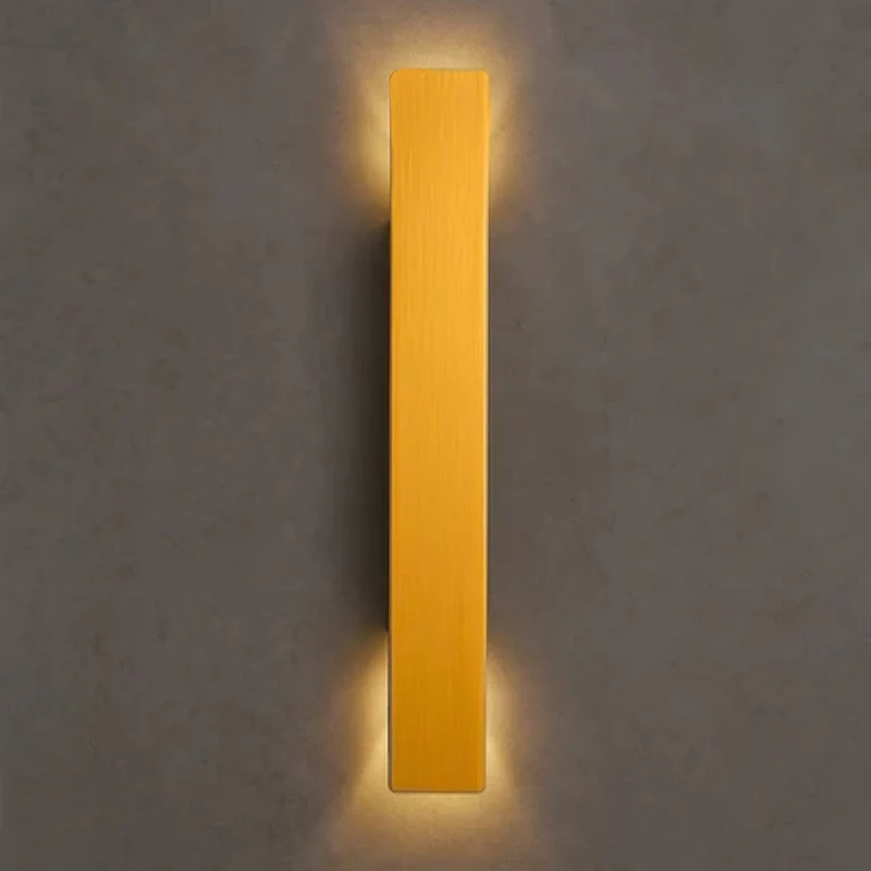 Gouden Buiten Wandlamp LED Waterdicht Aluminium Gevelverlichting Modern | Sansoti