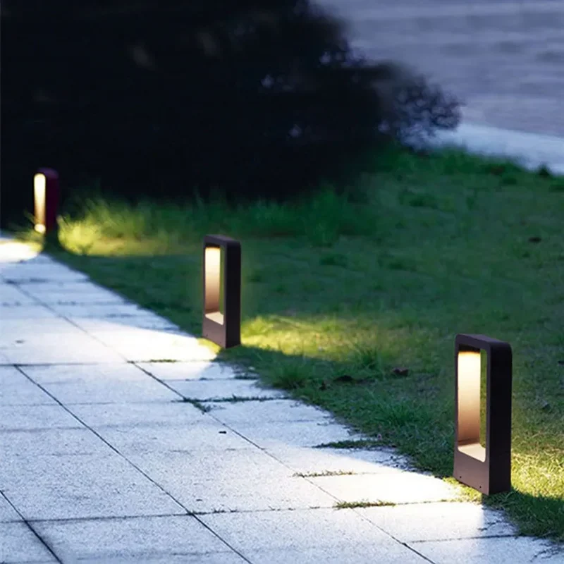 Borderverlichting Tuin LED Staand IP68 Waterdicht 30-60 cm Aluminium Zwart Modern Grondlamp | Sansoti