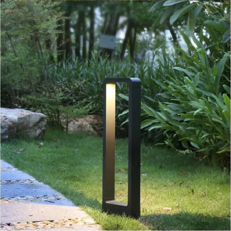 Borderverlichting Tuin LED Staand IP68 Waterdicht 30-60 cm Aluminium Zwart Modern Grondlamp | Sansoti