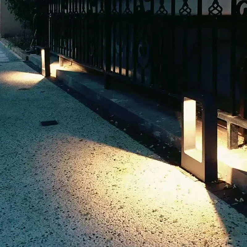 Borderverlichting Tuin LED Staand IP68 Waterdicht 30-60 cm Aluminium Zwart Modern Grondlamp | Sansoti