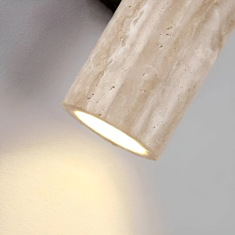 Wandlamp van Travertin – Stijlvolle LED Wandverlichting met Natuurlijk Design | Sansoti
