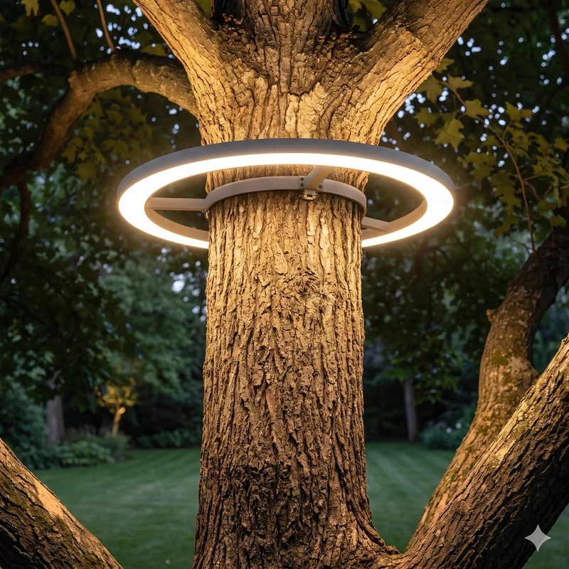 Boomverlichting LED Buiten Ø 42-57 cm IP65 Aluminium Warm Wit Tuinspot voor Grote Bomen | Sansoti