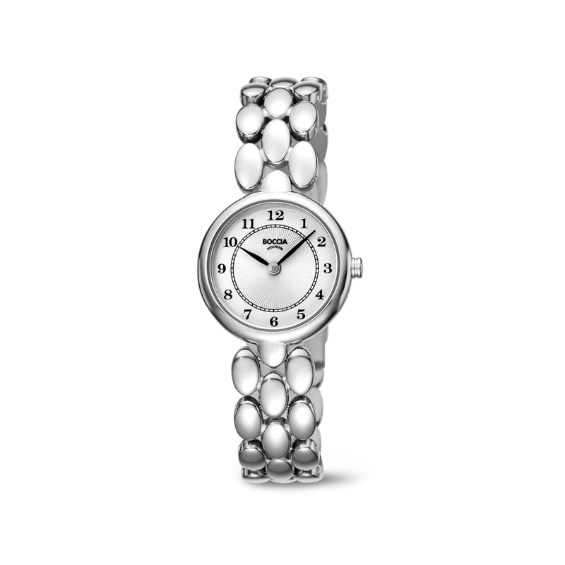 Boccia 3378-01 Damen Armbanduhr • Reintitan • 5 bar Wasserdicht