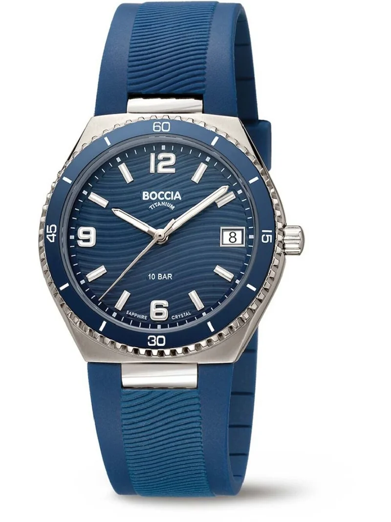 Boccia Titanium 3375-02 Damen Armbanduhr • Saphirglas • Reintitan mit Keramik