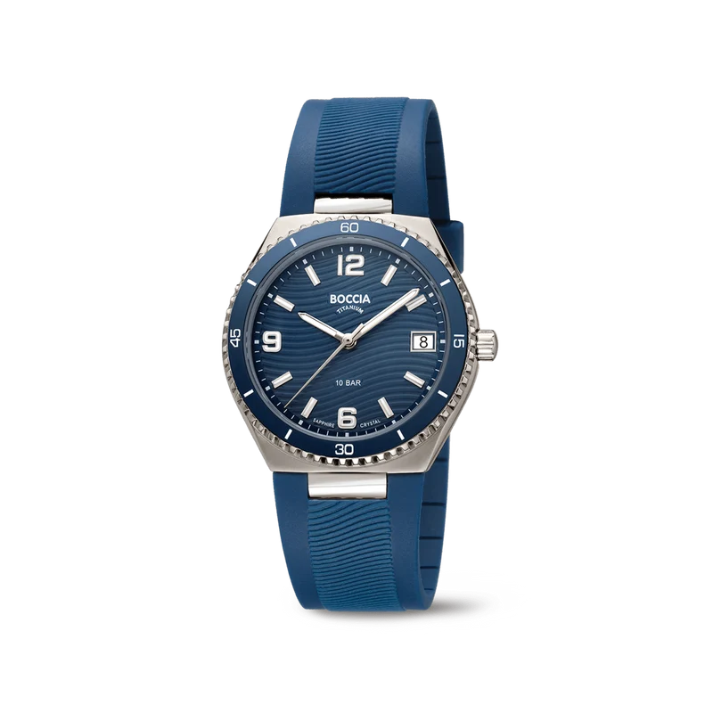 Boccia Titanium 3375-02 Damen Armbanduhr • Saphirglas • Reintitan mit Keramik