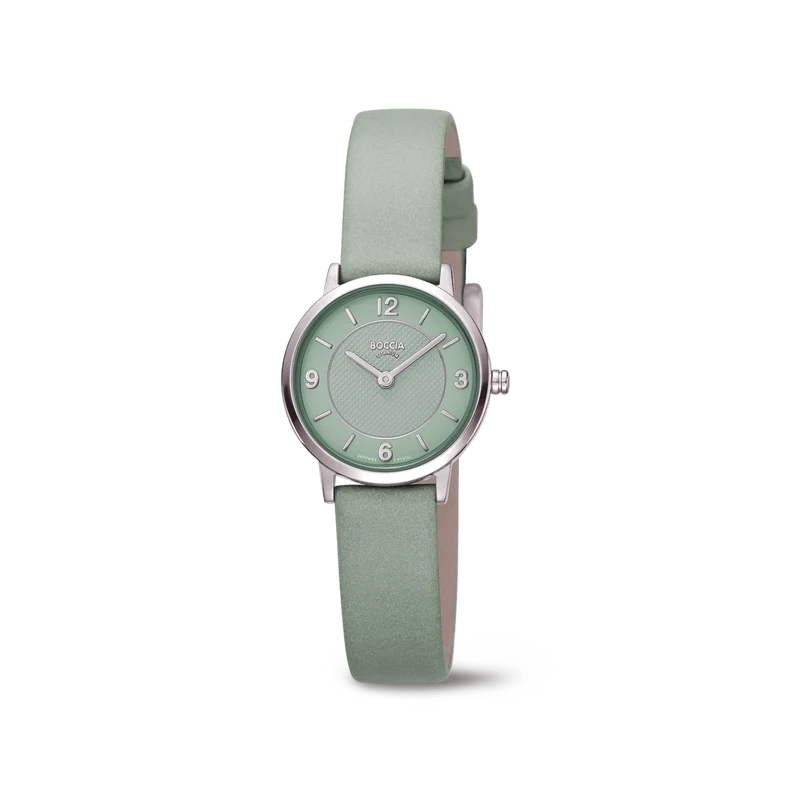 Boccia 3371-05 Damen Armbanduhr • Reintitan Goldplattiert • Saphirglas