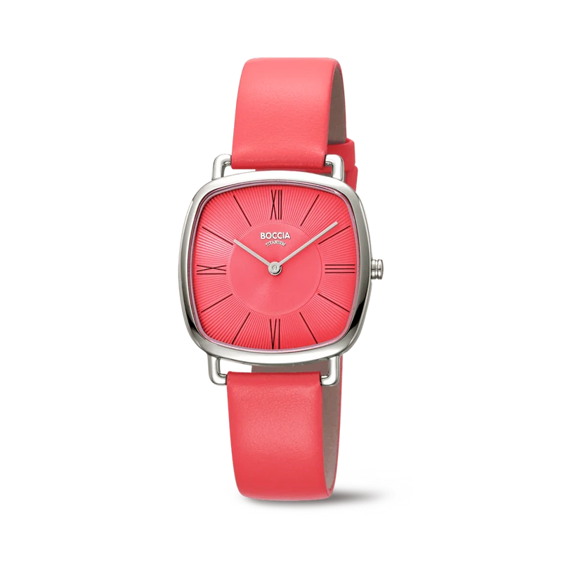Boccia Titanium 3370-03 Damen • Reintitan • Lederband