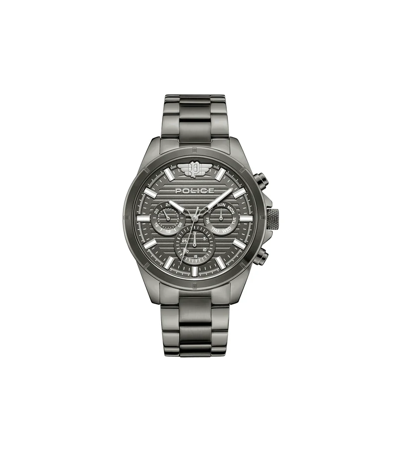 Police Malawi PEWJK2227808 Herrenuhr Anthrazit • Multifunction • Ionenplattiertes Gehäuse