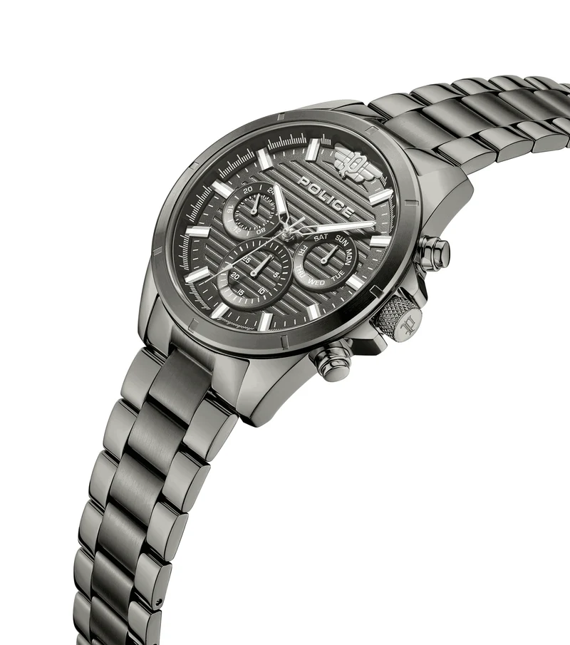 Police Malawi PEWJK2227808 Herrenuhr Anthrazit • Multifunction • Ionenplattiertes Gehäuse
