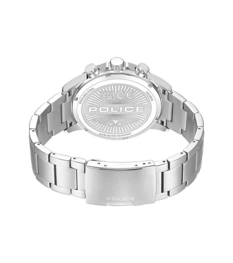 Police Kismet PEWJK2195140M Herrenuhr Silber • Quarz-Chronograph • Edelstahlgehäuse 47 mm
