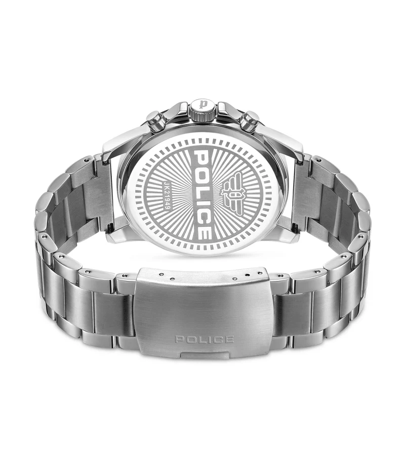 Police Vertigo PEWJK2194940 Herrenuhr Silber • Skelett-Zifferblatt • Quarz-Chronograph
