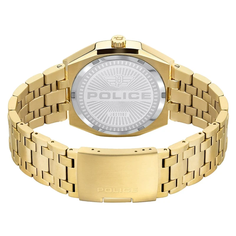 Police Kediri PEWJG2110703 Herrenuhr Goldfarben • Mineralglas • Quarzwerk