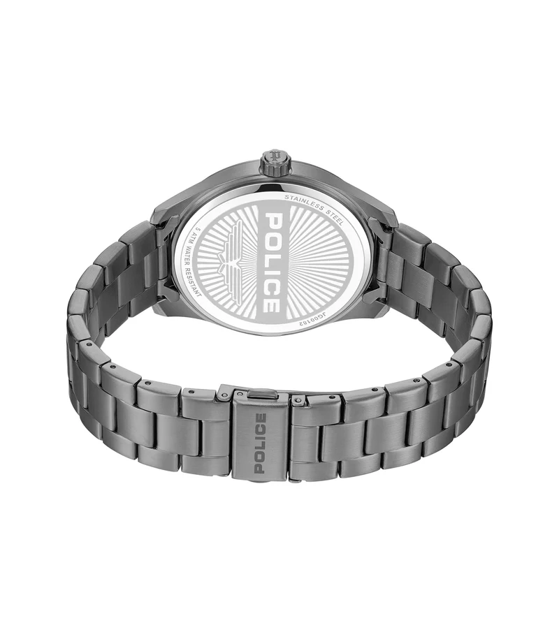 Police Grille PEWJG0018206 Herrenuhr Grau • Ion-beschichtetes Edelstahlgehäuse • 5 ATM Wasserschutz