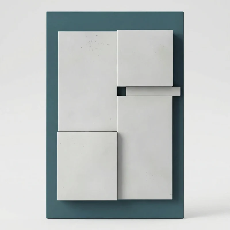 Abstracte Wanddecoratie met Geometrische Lijnen en 3D-Effect voor Woonkamer Slaapkamer in Natuurtinten | Sansoti