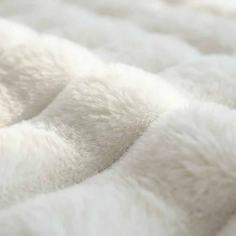Hoogpolig Vloerkleed met Wolkenpatroon Geïntegreerd Schuim Antislip Onderlaag voor Woonkamer Slaapkamer Modern | Sansoti