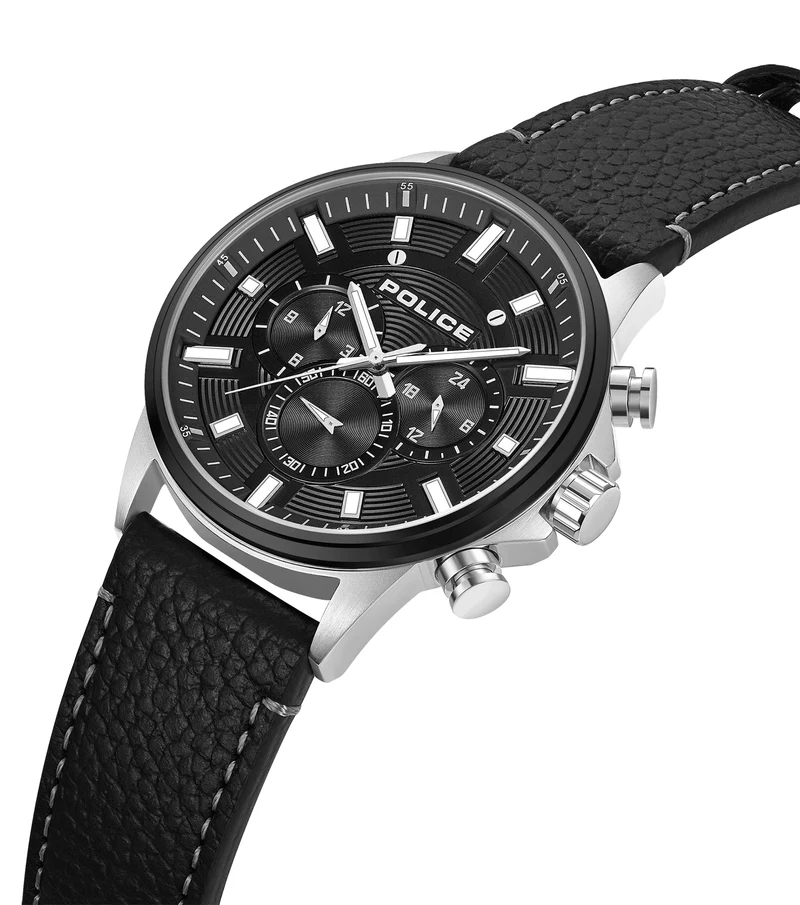 Police Kismet PEWJF2195141M Herrenuhr Schwarz • Chronograph • Edelstahlgehäuse 47 mm