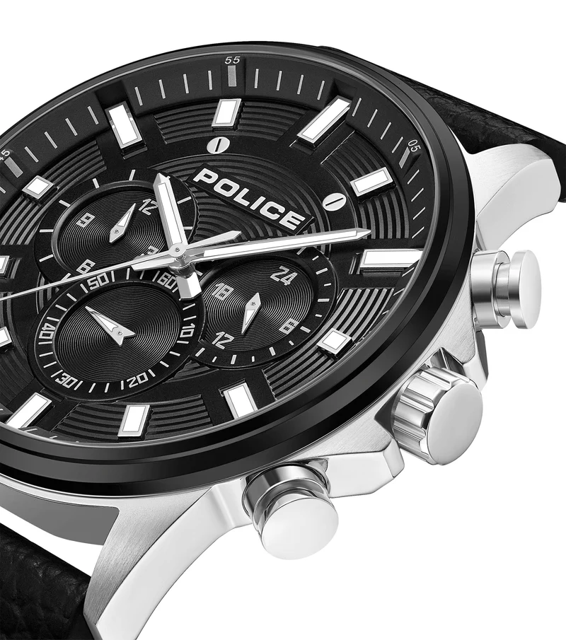 Police Kismet PEWJF2195141M Herrenuhr Schwarz • Chronograph • Edelstahlgehäuse 47 mm