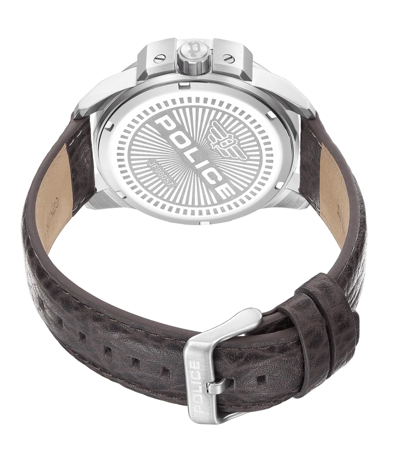 Police Underlined PEWJF0005703 Herrenuhr Braun • Multifunktionswerk • Edelstahlgehäuse