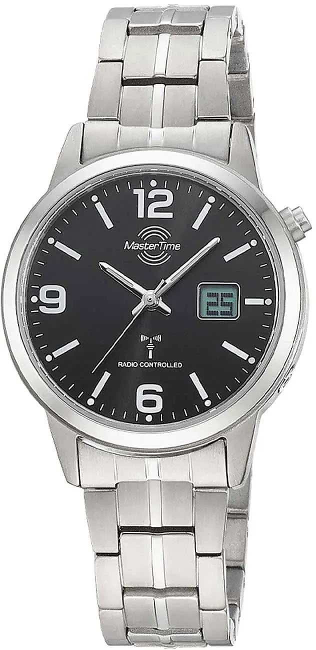 Master Time Expert Funk MTLT-10901-22M Damenuhr • Präzise Funktechnologie • Leichtes Titan