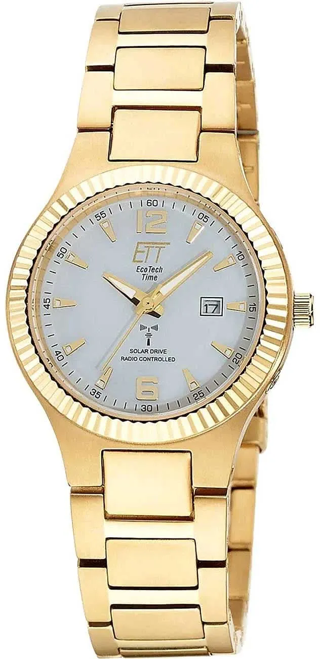 Eco Tech Time Everest ELT-11673-12M Damenuhr • Solar-Funk • Titan Gold