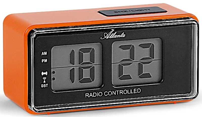 Atlanta Retro-Design Funkwecker 12.5 x 6 x 6 cm Kunststoff • DCF77 Funkuhr • Schlummerfunktion