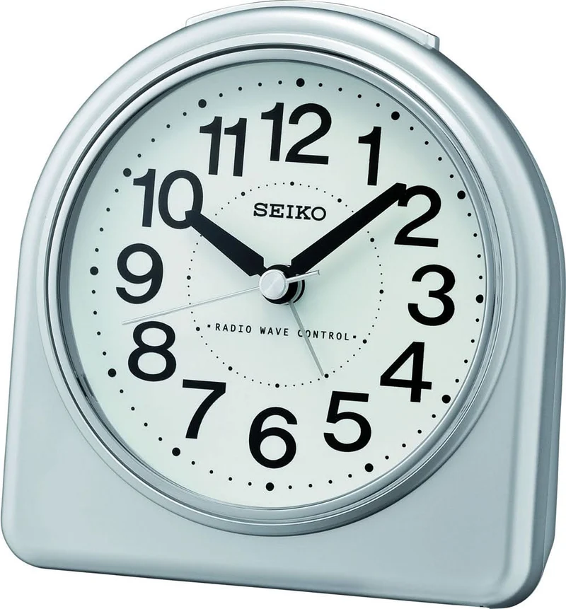 Seiko Funkwecker Rund 11.4 cm Kunststoff • Funkgesteuert • Schlummerfunktion